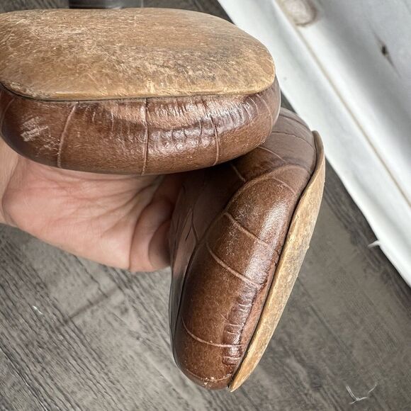 Everlane The 90's Flat Shoe 100% Brown Leather Croc Embossed Women’s Sz 7 - Picture 12 of 15